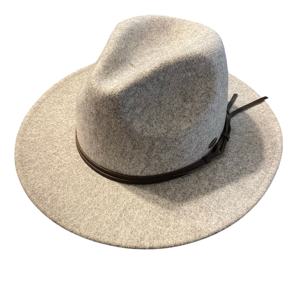 C.C Hitch Knot Trim Vegan Fabric Panama Hat One Size